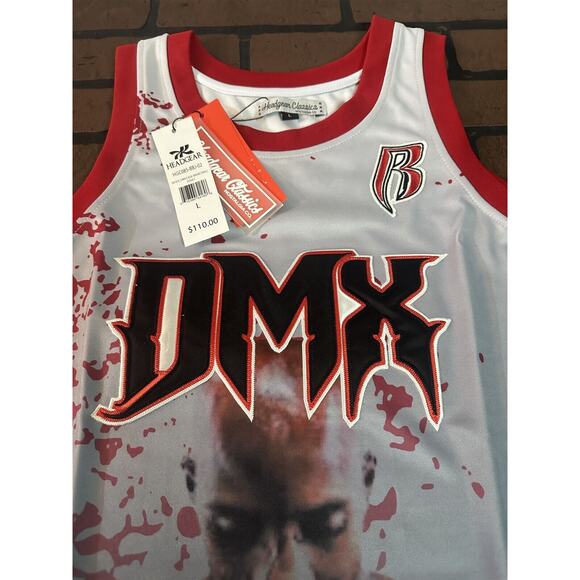 DMX -White Flesh of My Flesh Headgear Classics Basketball Jersey~Never Worn~L XL - Picture 9 of 9
